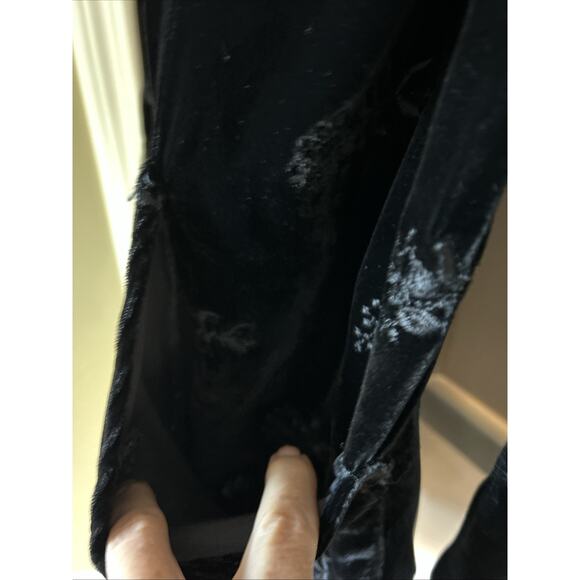 CP Shades Velvet-Silk rayon Embroidered Tunic pockets long sleeve XS EUC - Picture 6 of 12